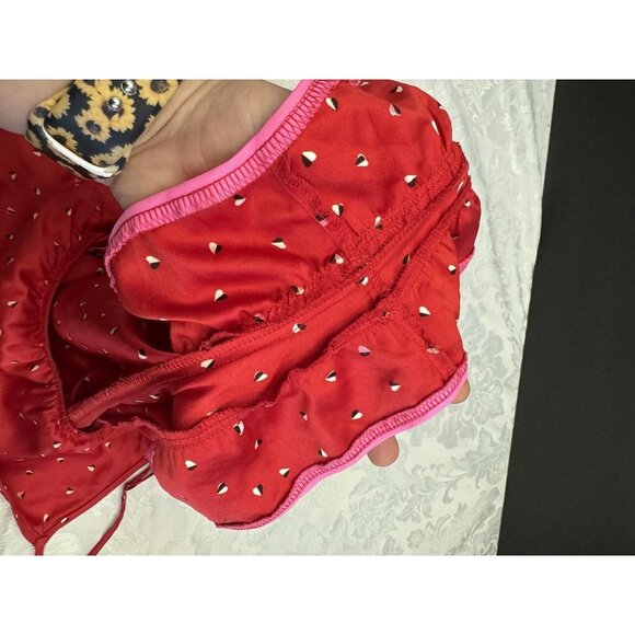 Victoria’s Secret‎ Size Small Red Romper Hearts Sexy Pajamas - Picture 7 of 10